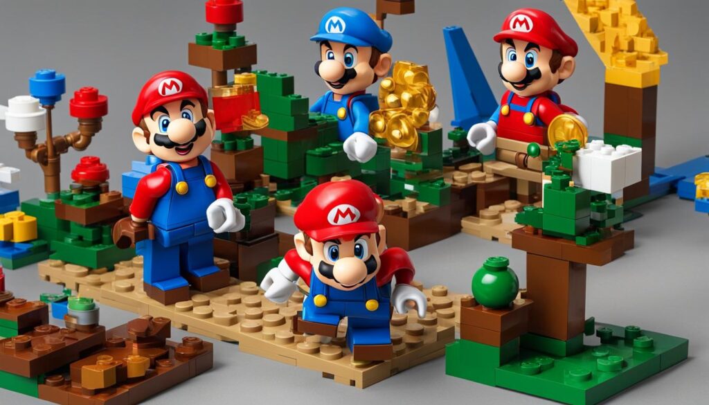 Evolutie van Mario LEGO